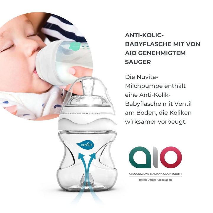 Nuvita Efficient set pompă dublă pentru Materno Smart X - 1287KDX | Set complet de accesorii, biberon anti-colic aprobat de Aio Accesorii Hrana si Alaptare Bebe Naty Shop