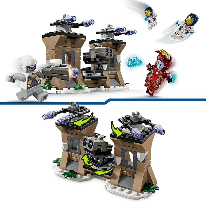 LEGO Marvel Iron Man & Iron Legion Vs. Hydra Soldier, Avengers Building Toy, Creative Playset pentru copii și fanii supereroilor, cadou pentru băieți și fete de la 6 ani 76288 Seturi de constructie Besuche den LEGO-Store