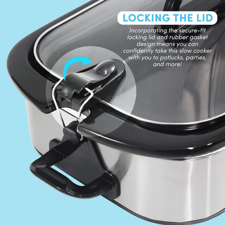 MST-5240SS Slow cooker, 3,3 litri, Oțel inoxidabil Slow Cooker Naty Shop