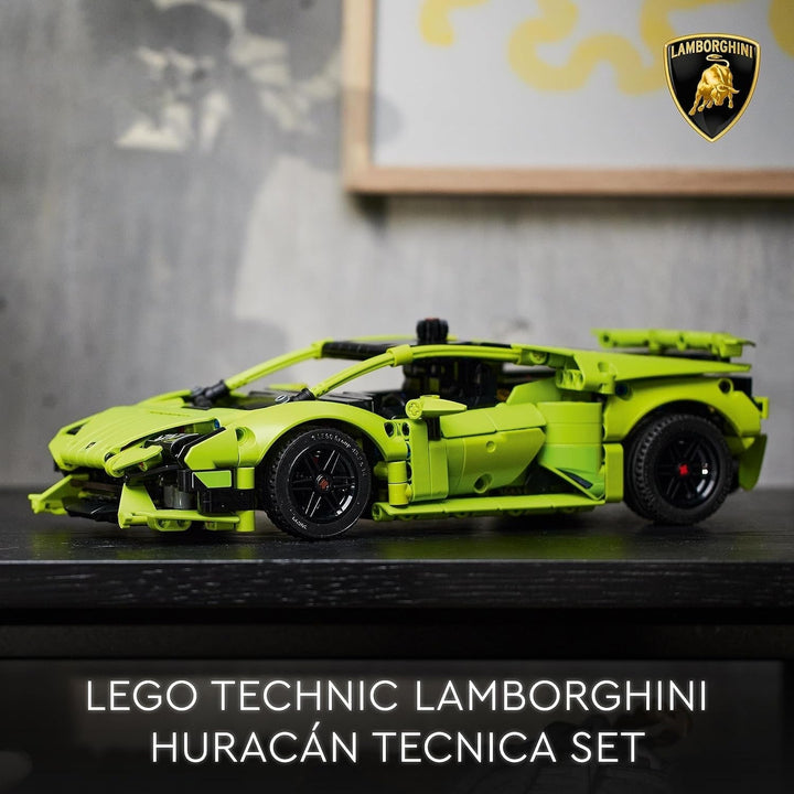 LEGO 42161 Technic Lamborghini Huracán Tecnica kit model de mașină de jucărie, set de construcție pentru mașini de curse pentru copii, băieți, fete și fani ai sporturilor cu motor, cadou de colecționat Seturi de constructie Besuche den LEGO-Store