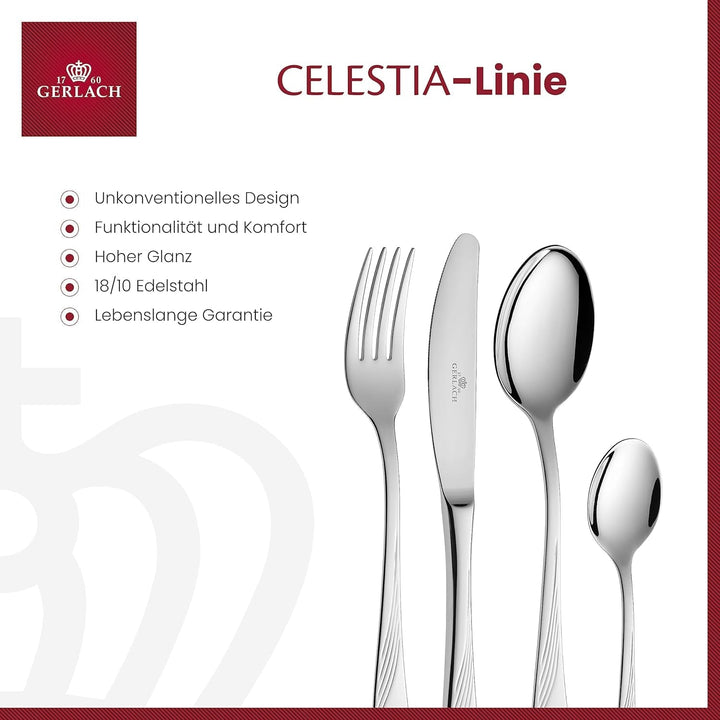 Gerlach Celestia Set de tacâmuri pentru 6 persoane Bucatarie Naty Shop