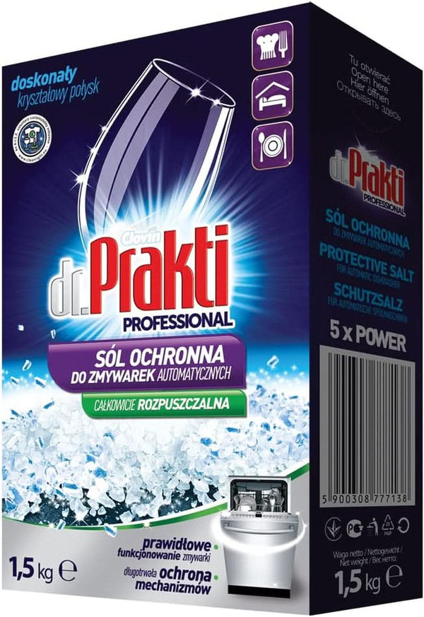Sare de spălat vase 1,5 kg pulbere Detergenti Bucatarie Naty Shop 1.5 Kg Fara parfum