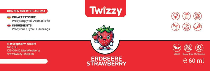 Twizzy Aroma Concentrata Capsuni, 60 ml Arome Naty Shop