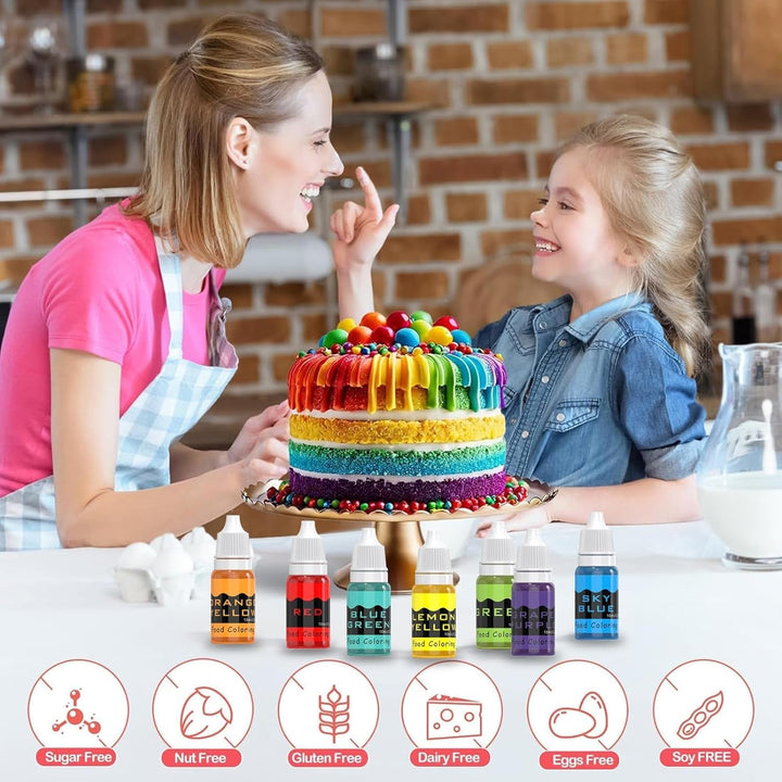 Set coloranti alimentari lichizi, 10 x 10 ml Coloranti Alimentari Naty Shop