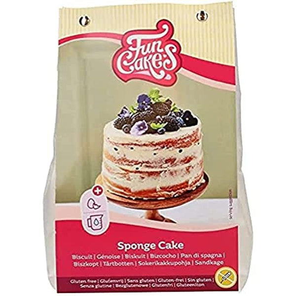 Funcakes Mix Für Biskuitkuchen, Glutenfrei: Einfach in Der Anwendung, Wunderbar Leichter Biskuitkuchen, Perfekt Für Die Kuchendekoration, Konditorqualität, Kuchenboden, Halal Zertifiziert, 500G Amestec pentru copt si gatit Naty Shop Default Title