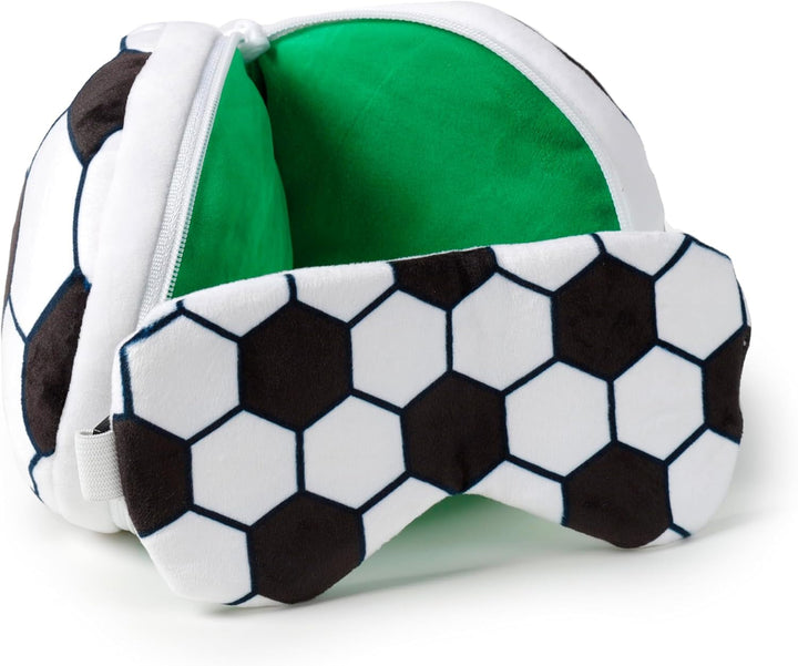 Pernă de călătorie cu mască Relaxeazzz - Fotbal Perne calatorie Naty Shop