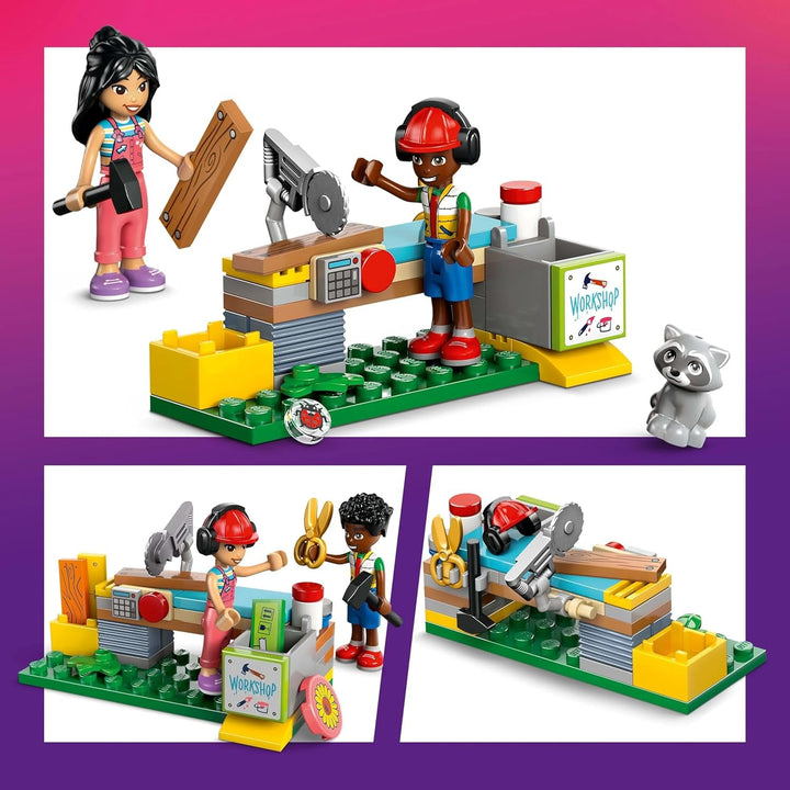 Casa din copac LEGO Friends, set de construit și jucat pentru jocuri de rol, casă de jucărie pentru fete de la 8 ani, set cu 4 minifigurine de personaje și 2 figurine de animale, idee de cadou pentru copii 42652 Seturi de constructie Besuche den LEGO-Store