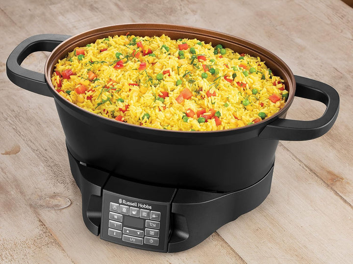 Multicooker Russell Hobbs 6.5L, afișaj digital, 8 funcții de gătit Slow Cooker Naty Shop