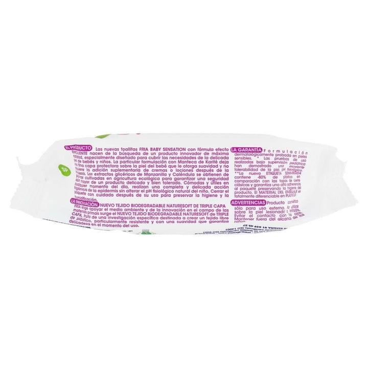 Șervețele de curățare Fria Baby Sensation Servetele Umede Bebelusi Naty Shop