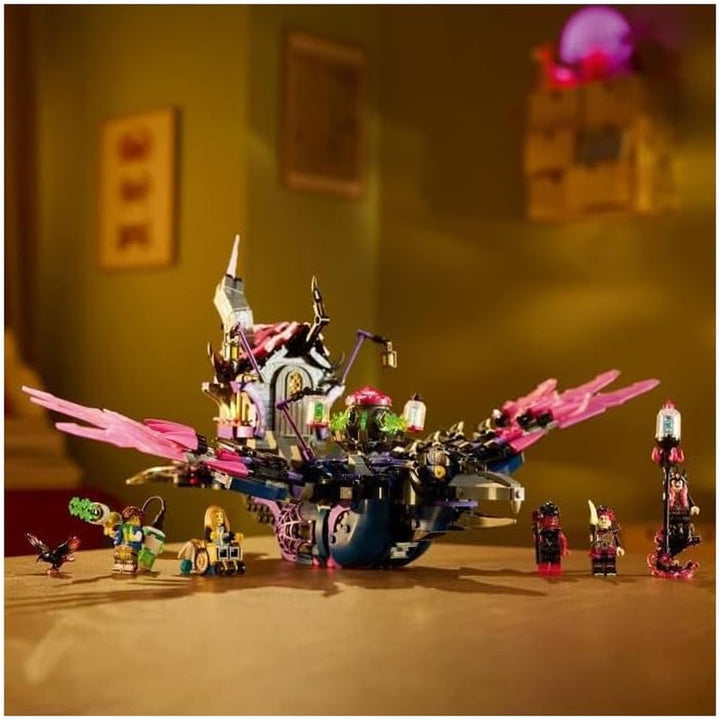 LEGO Dreamzzz 3-In-1 The Midnight Raven Of The Never Witch, Playset pentru băieți și fete de la 9 ani, cu figurine de animale, colibă fantastică pentru a o transforma într-o casă, un păianjen sau o pasăre 71478 Seturi de constructie Besuche den LEGO-Store