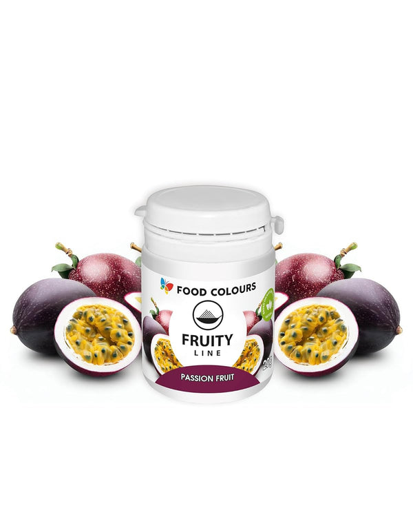 Natürliches Farbstoffpulver Fruity Line PASSION FRUIT 20G Natürliches Färbepulver Für Cremes, Zuckerguss, Biskuitteig Lebensmittelfarbstoff in Pulverform Für Getränke, Gelees Coloranti Alimentari Naty Shop Default Title