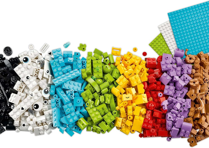 Set creativ LEGO Classic pentru construcție și joacă - set cu cărămizi colorate - construiește o casă, un câine, o mașină amuzantă, o claviatură de pian și un curcubeu - set de artizanat pentru băieți și fete de la 5 ani Seturi de constructie Besuche den LEGO-Store