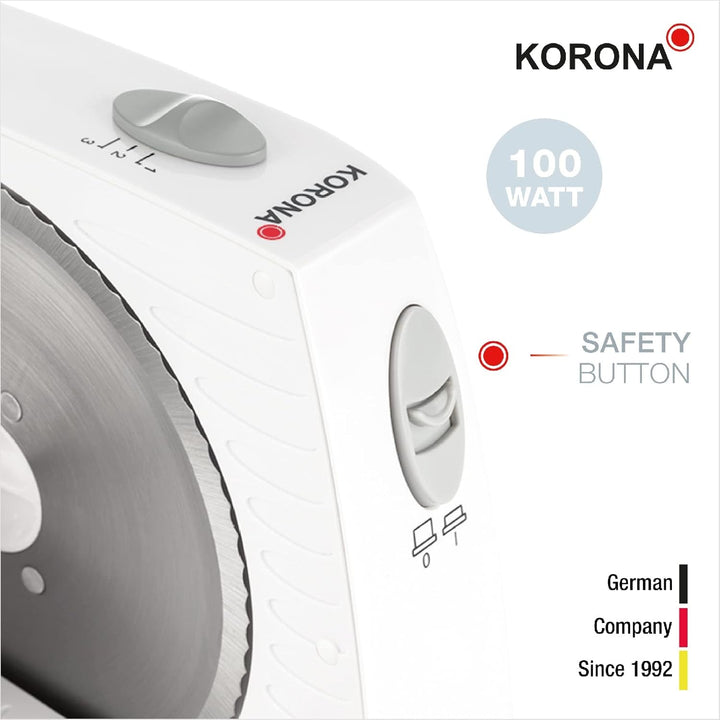Korona 25500 Feliator multifuncțional, lățime de tăiere reglabilă, lamă din oțel inoxidabil Rasnite si Feliatoare Naty Shop