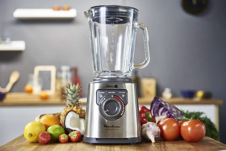 Perfect Mix + LM811D10 - 1200-W-Mixer, Glasierter Edelstahl, Hintergrundbeleuchteter Geschwindigkeitsregler, 3 Programme, Manueller Und Automatischer Reinigungsmodus Mama si Copilul Naty Shop