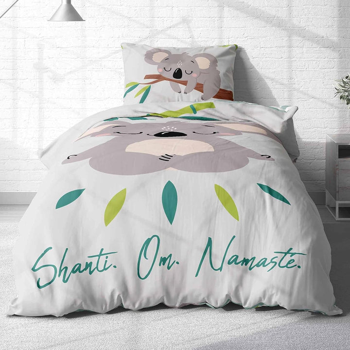 Lenjerie de pat copii si adolescenti, unisex, Ursulet Koala, bumbac Lenjerie de pat - copii Naty Shop
