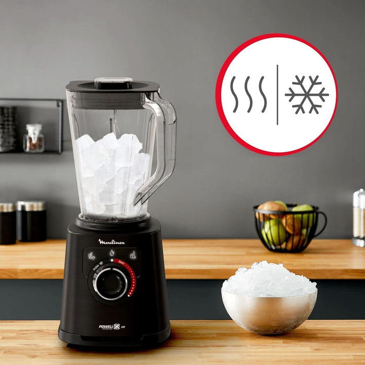 Perfect Mix+ LM88A8 Standmixer, 1200 W, Schnelle Ergebnisse, 1,5 L Fassungsvermögen, 3 Programme: Smoothie-Mixer, Eiszerkleinerer, Autoclean, Tritan-Krug, Inklusive Paddel, Schwarz Mama si Copilul Naty Shop