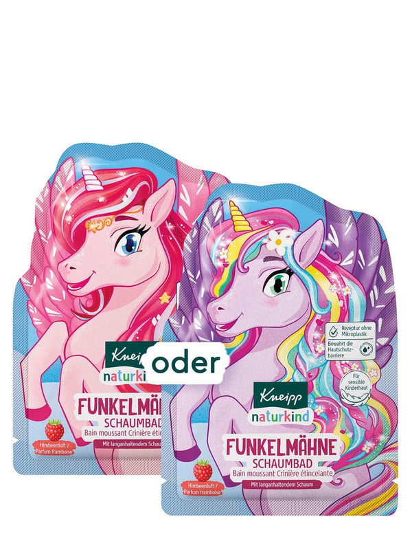 Kneipp Naturkind, aditiv de baie unicorn pentru copii cu aromă de zmeură și ulei de jojoba hrănitor, 40 ml Duș și baie Naty Shop