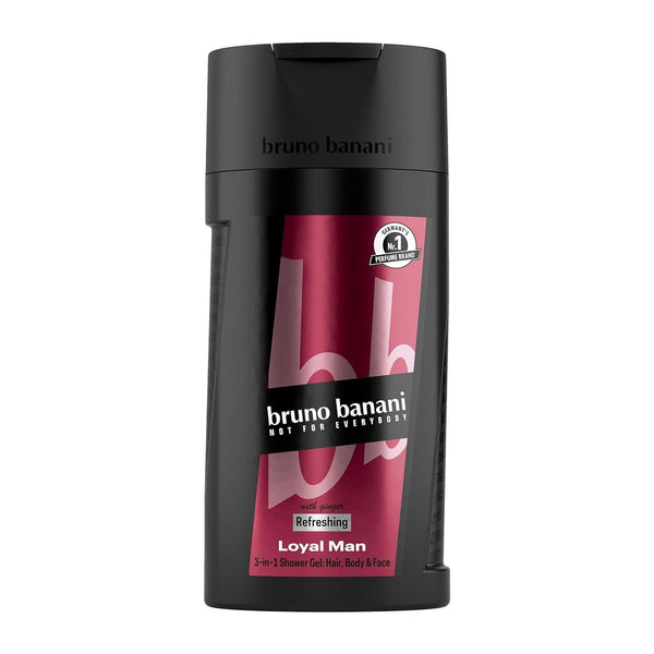 Bruno Banani Loyal Man gel de duș 3 în 1 pentru corp, păr și față, bărbați, 250 ml Duș și baie Naty Shop 250 ml Măr