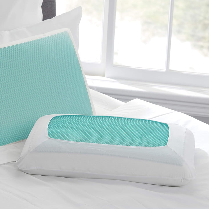 Sealy SE '19 Essentials SM Aqua Bubble Gel Sheet, 1 pernă MC (US), alb, 61 X 40 X 14 cm Perne standard Naty Shop