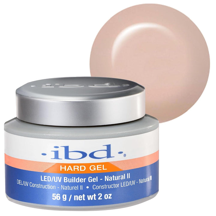 IBD Hard Gel – Gel de construcție LED/UV roz II, 1 pachet (1 x 56 g) – Fabricat în SUA – Construcție unghii acasă – Fără programări sau saloane de unghii zgomotoase