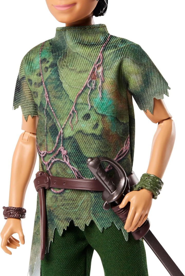 DISNEY Peter Pan & Wendy - Mobil cu ținute tipice și accesorii detașabile, pantaloni din țesătură moale, pentru reconstituirea scenelor preferate sau joacă creativă, pentru copii cu vârsta de 3 ani și peste, HNY36 Papusi Naty Shop