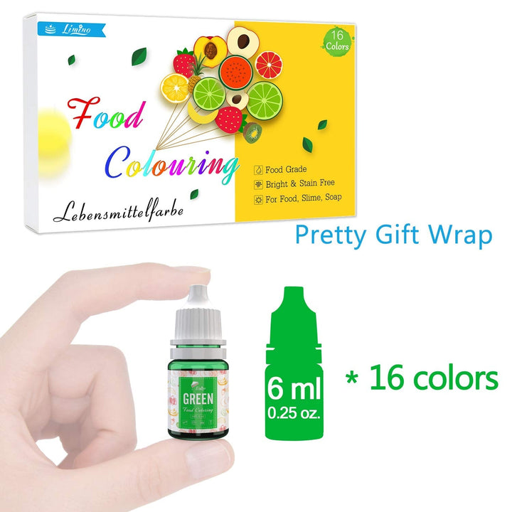 Set 16 coloranti alimentari lichizi, 16 x 6 ml Coloranti Alimentari Naty Shop