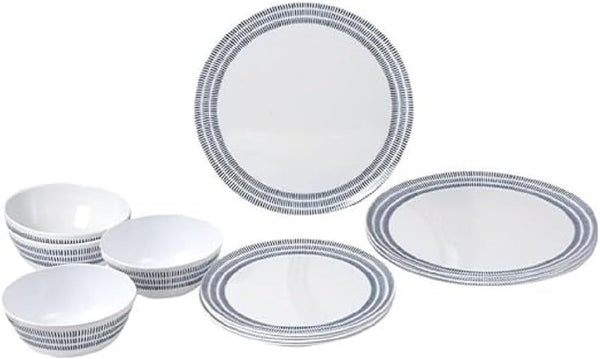 0830148n.c6t vase, 12 părți, albastru, set în 3 părți Seturi vesela masa Naty Shop Default Title