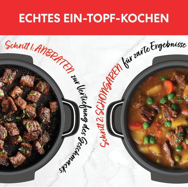 Instant Pot Superior Slow Cooker, 7.1L Multicooker, 4 funcții de gătit, 800 W Slow Cooker Naty Shop