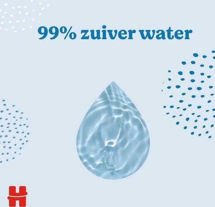 Huggies Pure, șervețele pentru bebeluși, 18 pachete (1008 șervețele în total) — 99% apă pură — fără parfum pentru curățare și protecție blândă Servetele Umede Bebelusi Naty Shop