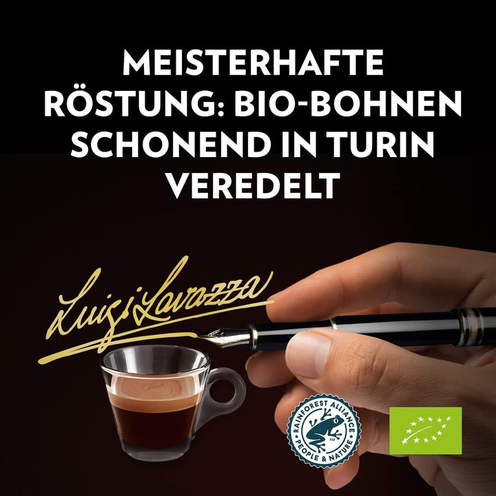 Lavazza Espresso , boabe de cafea pentru mașini de espresso, aromă echilibrată și aromată de fructe și flori, 100% Arabica și Robusta organice Cafea Naty Shop