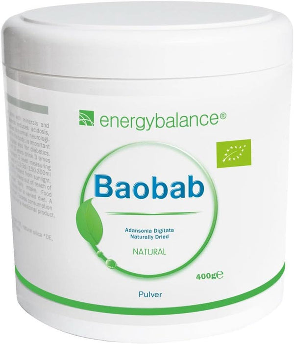Baobab pulbere organică - vitamina C, calciu, magneziu, potasiu, 400 grame Arome Naty Shop