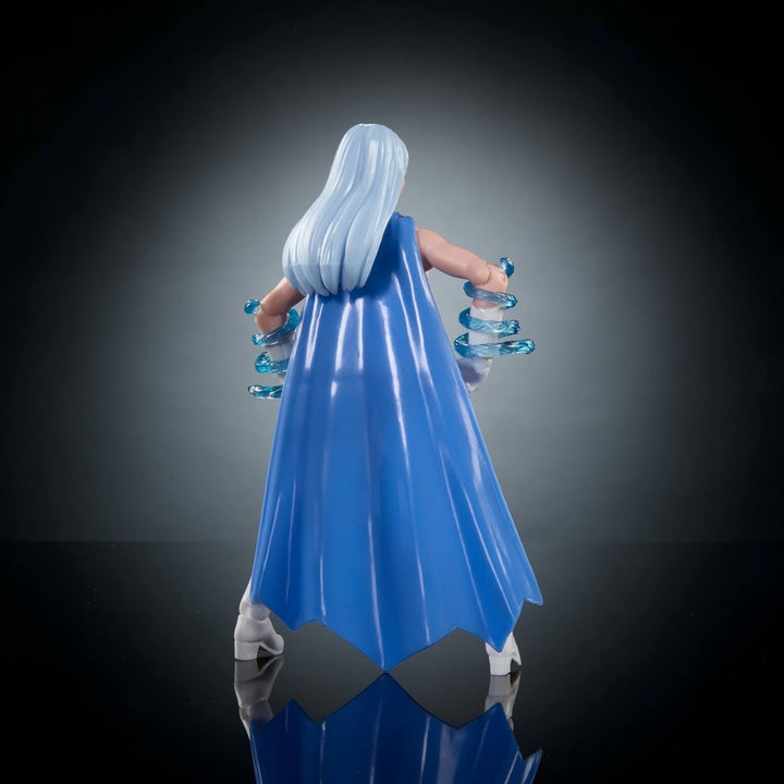 Masters of the Universe Origins Action Figure Frosta din colecția de desene animate, aproximativ 14 cm înălțime, din serialul TV din anii 1980, prințesa puterii cu forță de gheață, design detaliat și pelerină, JBM87 Action figures Naty Shop