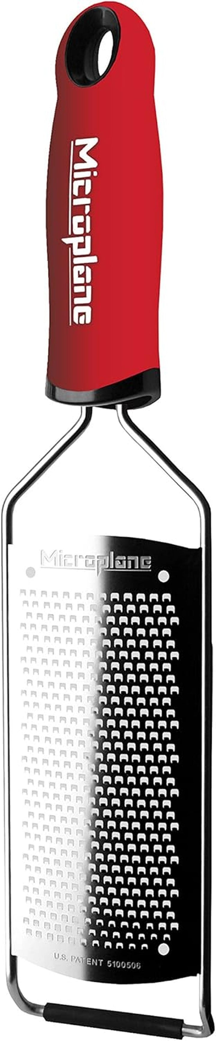 Răzătoare de bucătărie Microplane, fină Peeler Naty Shop Rosu Lamă fină