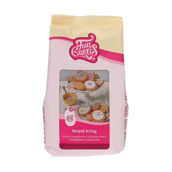 Funcakes Mix Für Royal Icing, Einfach Zu Verwenden, Zum Dekorieren Von Kuchen Und Keksen, Schöne Glasur, Nur Wasser Hinzufügen, Halal., 450 G Glazuri si Decor Naty Shop Default Title