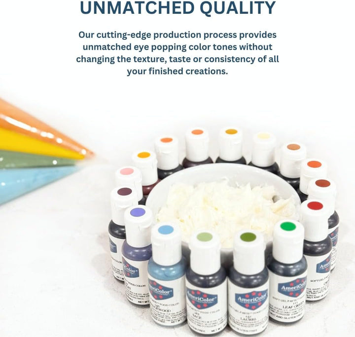 AmeriColor, Colorant alimentar Soft Gel Paste, 0,75 oz, alb deschis Coloranti Alimentari Naty Shop