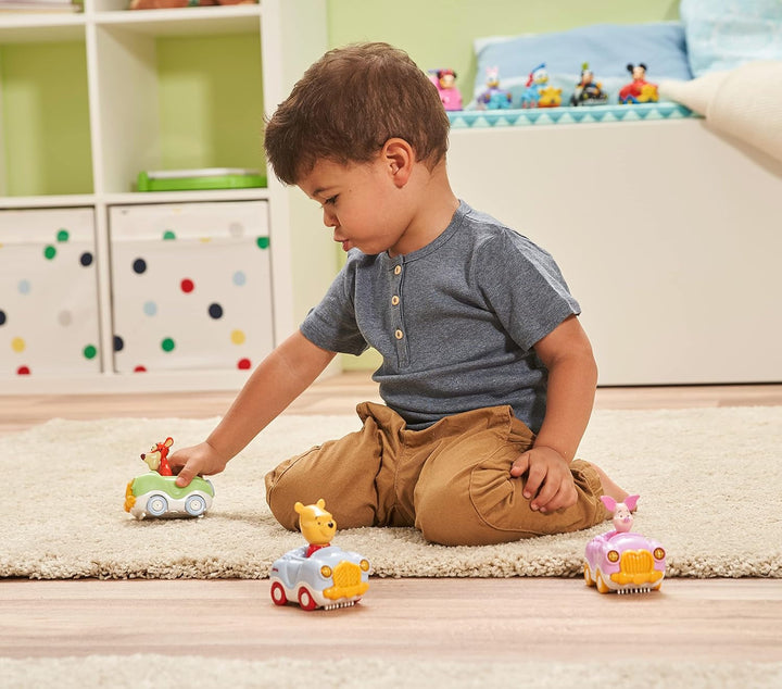 VTech TUT TUT Baby Flitzer - Mașina decapotabilă a lui Winnie the Pooh - Mașină de jucărie cu muzică, propoziții și sunete interesante - Pentru copii cu vârsta cuprinsă între 1-5 ani Jucarii Bebe Naty Shop