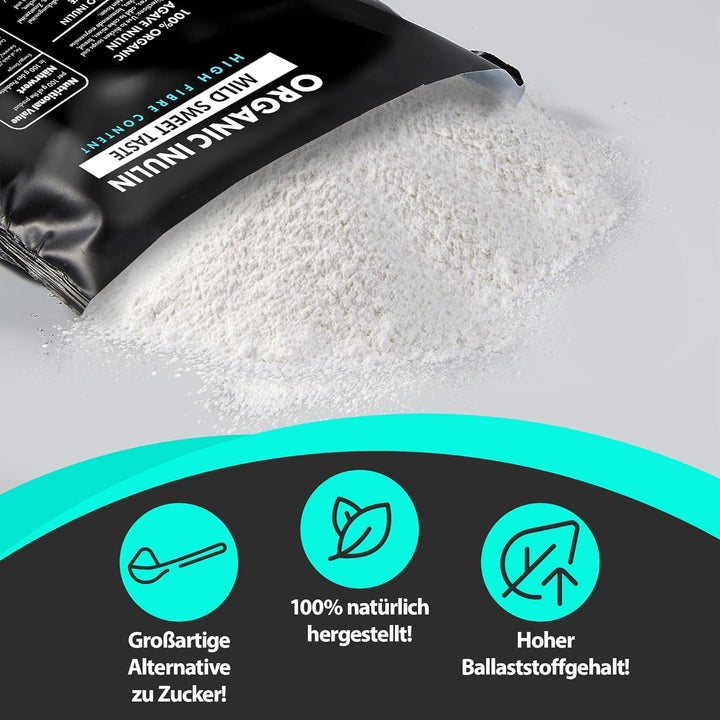 Nature Diet - Bio-Inulin 1 Kg | Aus Agave | Natürliches Präbiotikum Indulcitori Naty Shop