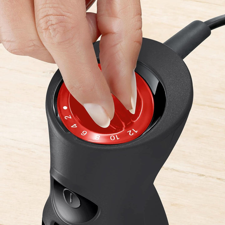 Bosch Stabmixer Ergomixx MS6CB61V1, Vakuum-Funktion, Edelstahl-Mixfuß, Mix- Und Messbecher, Vakuum-Pumpe, Vakuum-Beutel, Vakuum-Frischhaltedose, 12 Stufen plus Turbo, 1000 W, Schwarz/Anthrazit Bucatarie Naty Shop