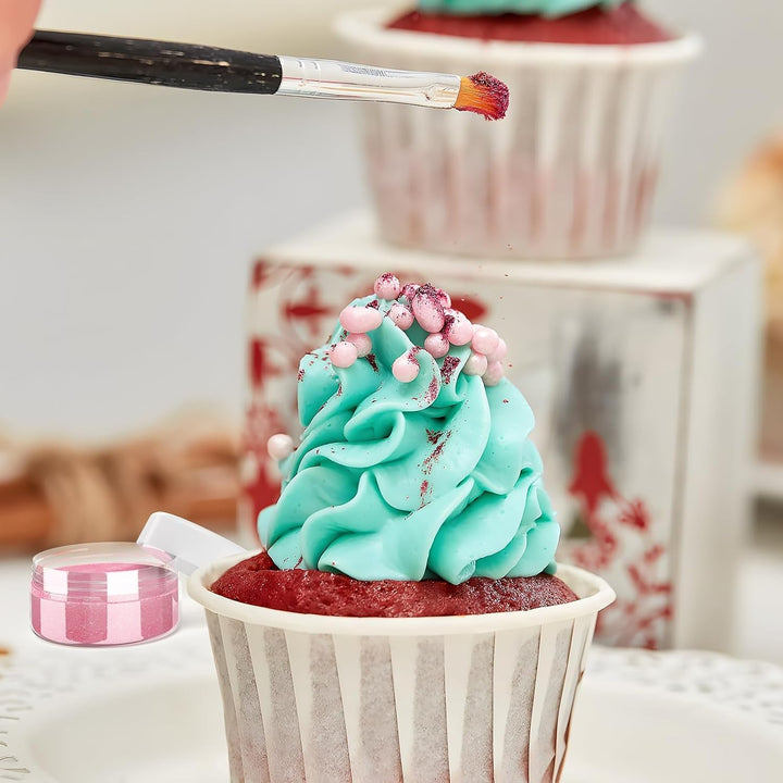 Essbarer Glitzer 6 X 3G, Essbarer Glitzer Für Getränke Lebensmittel Glitzer 6 Farbenset Glitzerpuder Backglitzer Für Schokolade, Erdbeeren, Kuchen, Fondant,Getränken, Geruchsneutral, Vegan Naty Shop