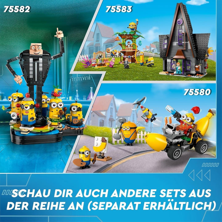 LEGO I - Simply Incorrigible 4 Minioni și mașina cu banane, set de joacă pentru I - Simply Incorrigible 4, jucărie pentru copii, cadou creativ Minioni pentru băieți și fete de la 6 ani 75580 Seturi de constructie Besuche den LEGO-Store