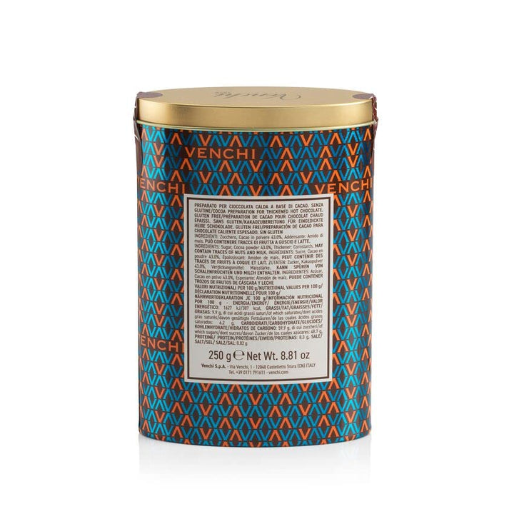 Venchi - Mix de ciocolată caldă - Pudră de cacao, 250 grame - Fără gluten Naty Shop
