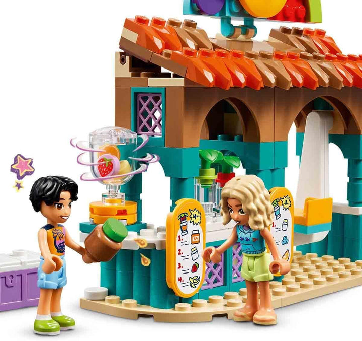 LEGO Friends Smoothie Stand At The Beach, set de joacă pentru jocuri de rol, idee de cadou pentru fete și băieți de la 6 ani cu figuri de joacă, broască țestoasă și accesorii, jucărie pentru dezvoltare socială 42625 Seturi de constructie Besuche den LEGO-Store