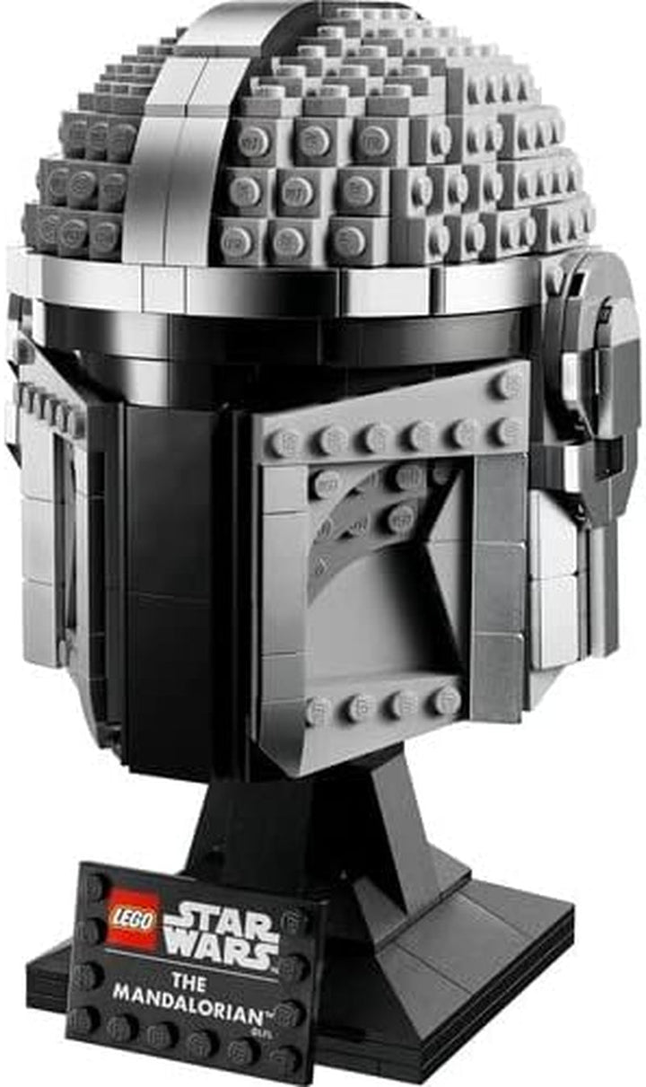Model LEGO Star Wars Mandalorian Helmet, decorațiune de colecție pentru cameră și un cadou minunat pentru adulți, kit, bărbați, femei, mamă, tată, idee de cadou de colecție 75328 Seturi de constructie Besuche den LEGO-Store