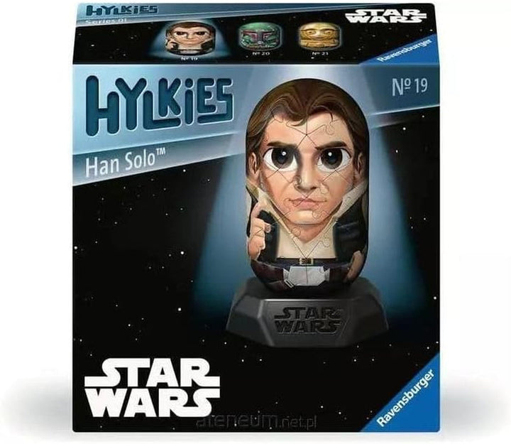 Ravensburger Hylkies: Figurine de colecție Star Wars de asamblat singur - Figura #03 - Prințesa Leia - Construiește, îndrăgostește-te, colecționează - Mini figurine pentru fanii Star Wars Action figures Naty Shop Han Solo