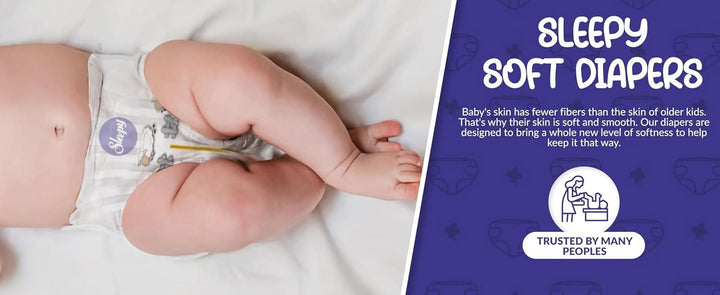 Sleepy 3X Jumbo Natural Baby Scutece, fabricate din bumbac organic și extract de bambus Naty Shop