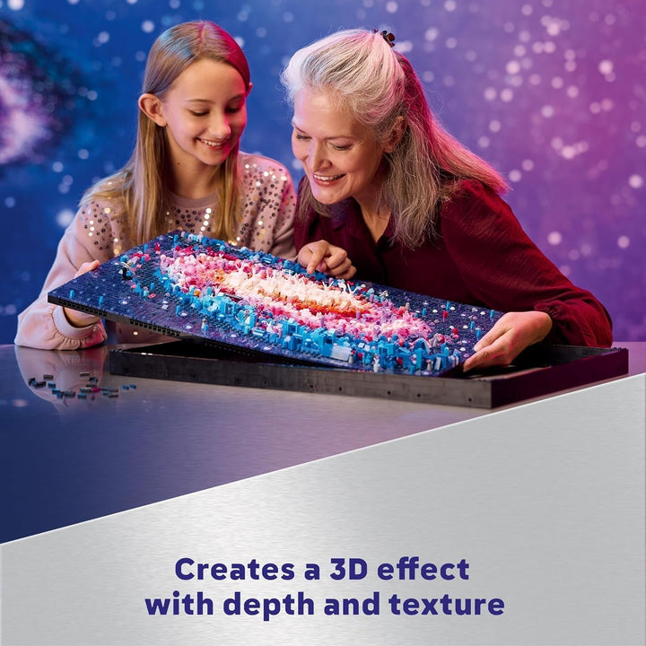LEGO Art Galaxia Calea Lactee, decorațiune de perete, cadou pentru fanii spațiului și astronomiei, set de construcție pentru adulți, activitate creativă, cadou pentru femei și bărbați 31212 Seturi de constructie Besuche den LEGO-Store