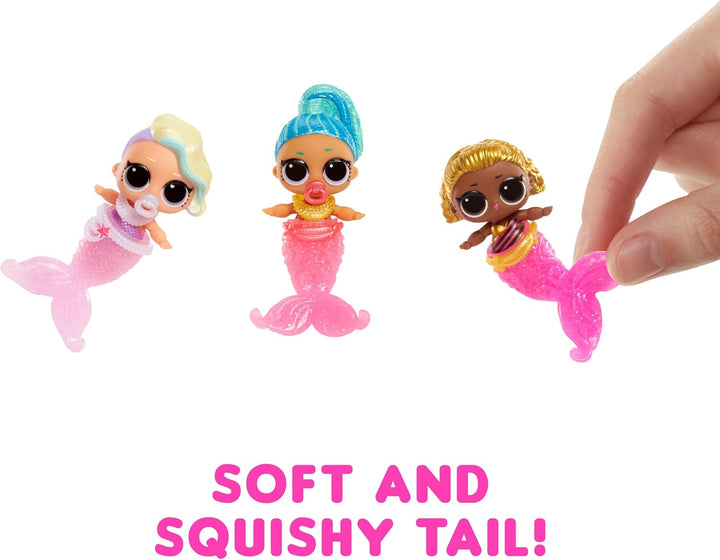 L.O.L. Surpriză! Mermaids Baby Sisters - Cu cozi care își schimbă culoarea, Selecție surpriză, Conține 1 păpușă cu accesorii drăguțe, Colecționează toate cele 8 păpuși, Pentru copii cu vârsta de 4 ani și peste Papusi Naty Shop