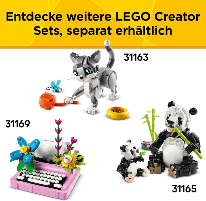 LEGO Creator 3In1 Mașină de scris cu flori - jucărie convertibilă într-un model Keytar sau într-un ghiveci de flori cu blocnotes și stilou - set de construcție - cadou pentru fete și băieți de la 8 ani 31169 Seturi de constructie Besuche den LEGO-Store