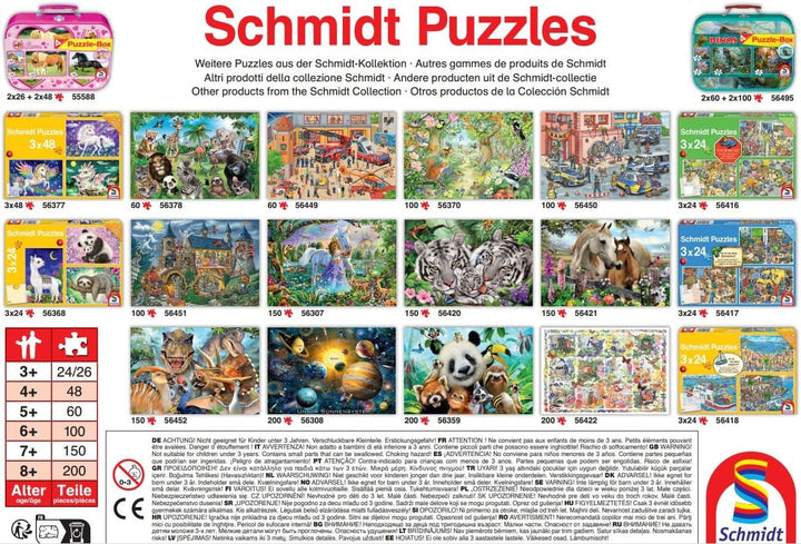 Schmidt Spiele 56370 Animale în pădure, puzzle pentru copii, 100 piese Puzzle Naty Shop
