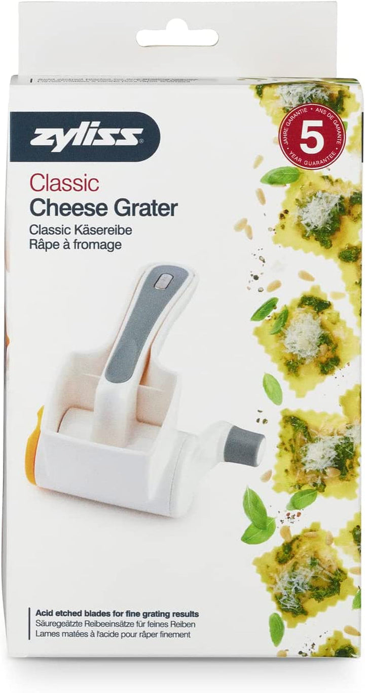 ZYLISS Classic Razătoare de brânză E900010, tambur fin din oțel inoxidabil, 16 X 8,5 X 8,5 Cm Peeler Naty Shop